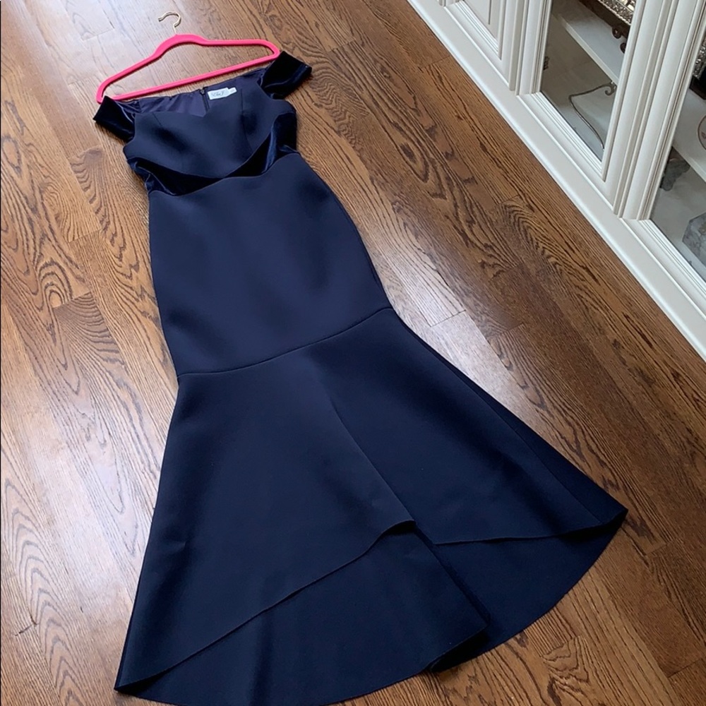 Navy blue gown !